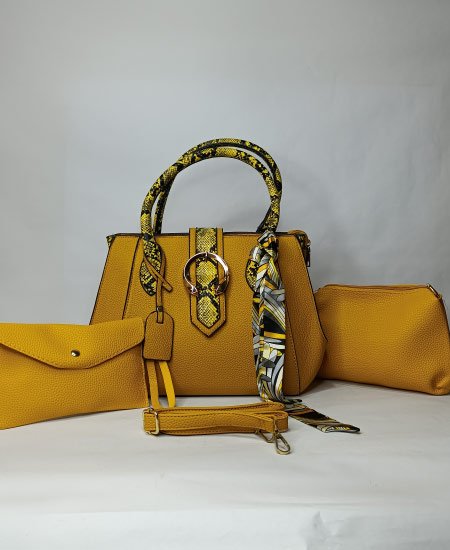 CD 3Pc Mustard Handbag