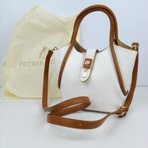Pecker and Dige White Handbag