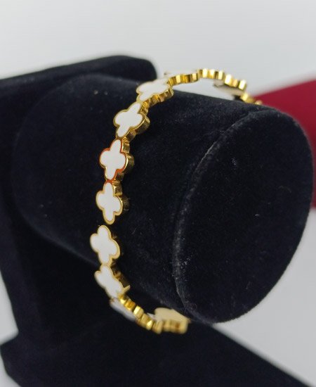 Clover Bangle White - Image 3