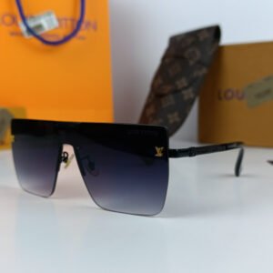 LV Sunglasses Black Shield LV035