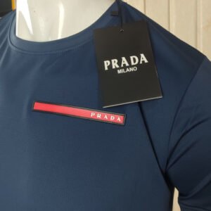 Prada T-Shirts Dry Fit Royal Blue