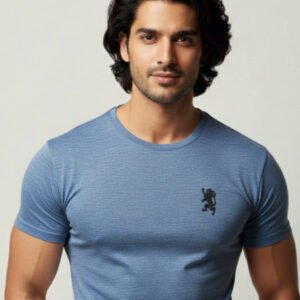 Giordano T-Shirts Blue jacquard