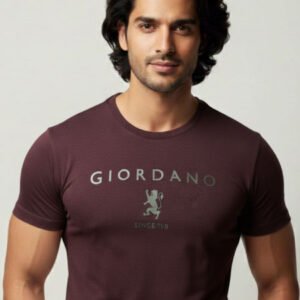 Giordano T-Shirts Deep Burgundy