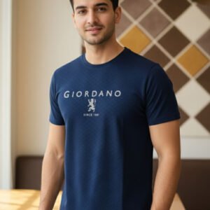 Giordano T-Shirts Self Royal Blue