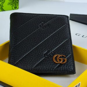 Gucci Leather Men's Wallet Black 8043
