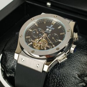 Hublot Watch Black Fusion Skeleton Calander
