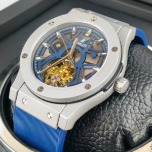 Hublot Watch Matte Fusion Skeleton Blue Strap