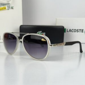 Lacoste Aviator Sunglasses Snow Black