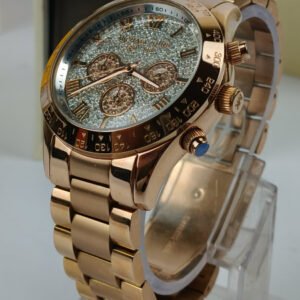 Michael Kors Layton Pave Dial Rose Gold-Tone Watch MK5946