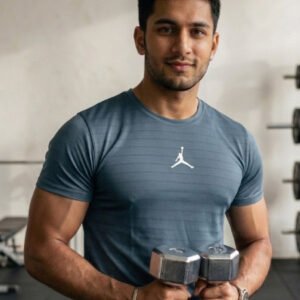 Nike Jordan T-Shirts Dri Fit Gray