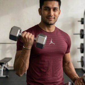 Nike Jordan T-Shirts Dri Fit Mehroon