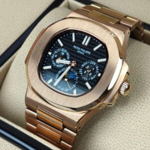 PATEK PHILIPPE Watch 5740-1G Nautilus Black Dial Rose Gold