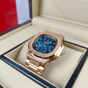Patek Philippe Nautilus 5990-R-001 Rose gold Blue Watch