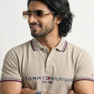 Tommy Hilfiger Stone Gray Polo Shirts