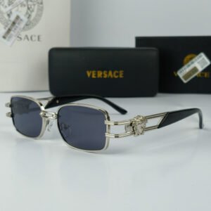 Versace Silver Rectangular Sunglasses VR032