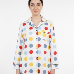 1.5 Zara Ladies Night Suit Polka Dots