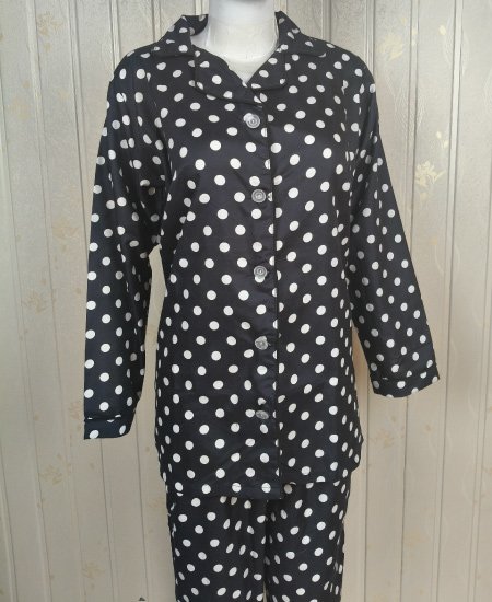 Black Polka Dots Night Suit Zara Women's - Image 4
