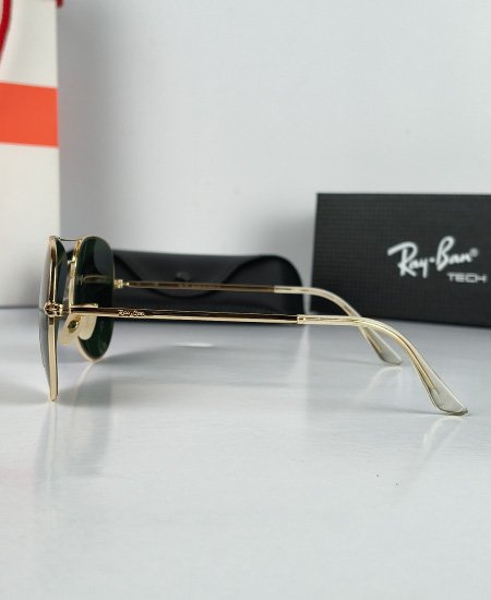Ray Ban Golden Aviator Sunglasses USA - Image 3
