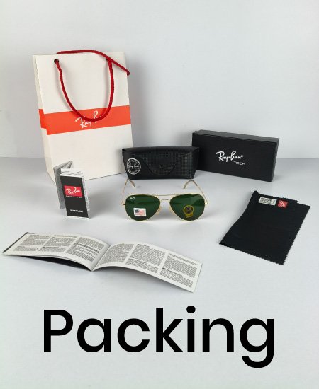 Ray Ban Golden Aviator Sunglasses USA - Image 2