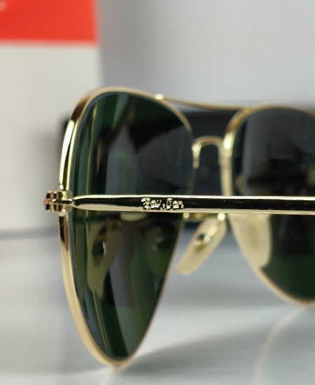 Ray Ban Golden Aviator Sunglasses USA - Image 5