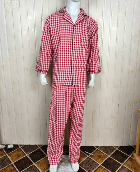 Red Check Zara Men's Night Suit - Image 5