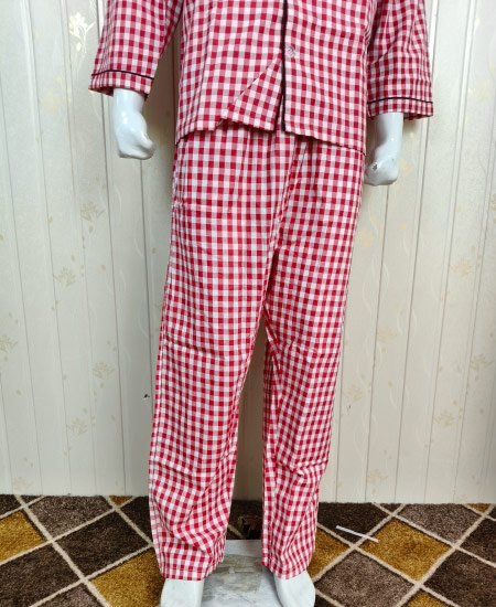 Red Check Zara Men's Night Suit - Image 6